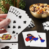 Schwarze Supermutter Spielkarten (In Situ)