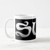 Schwarze Surf-Tasse