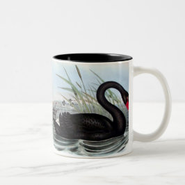 SCHWARZE SWAN-TASSE ZWEIFARBIGE TASSE