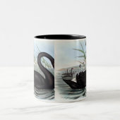 SCHWARZE SWAN-TASSE ZWEIFARBIGE TASSE (Mittel)