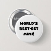 Schwarze T - Shirts und Geschenk des Gut-est der Button (Vorne & Hinten)