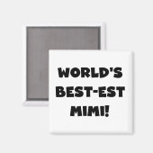 Schwarze T - Shirts und Geschenk des Gut-est der Magnet (Vorderseite/Rückseite)