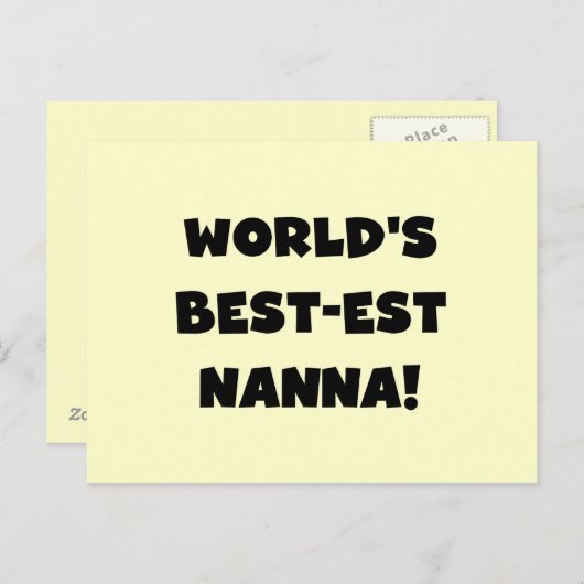 Schwarze T - Shirts und Geschenke Text Gut-est Postkarte (Vorne/Hinten)