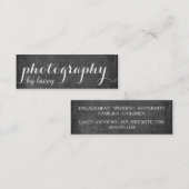 Schwarze Tafel-Art Mini Visitenkarte (Vorne/Hinten)