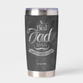 Schwarze Tafel Besten Vater Aller Zeiten Vatertag  Thermobecher (Vorderseite)