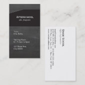 Schwarze Tafel Visitenkarte (Vorne/Hinten)