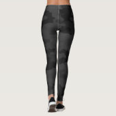 Schwarze Tarnung, Design Leggings (Rückseite)