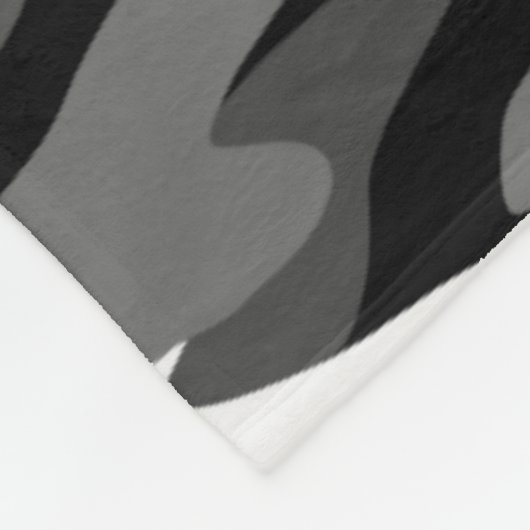 Schwarze Tarnung Fleecedecke (Ecke)