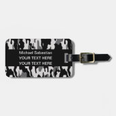 Schwarze Tarnung Gepäckanhänger (Vorderseite horizontal)