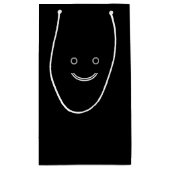 Schwarze Tasche Kleine Geschenktüte (Rückseite)