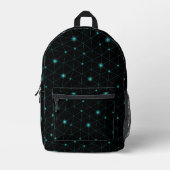 Schwarze Tasche mit geometrischem Muster (Vorderseite)
