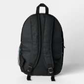 Schwarze Tasche mit geometrischem Muster (Rückseite)