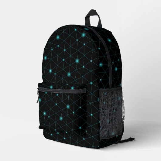 Schwarze Tasche mit geometrischem Muster (Rückseitige Ecke Rechts)