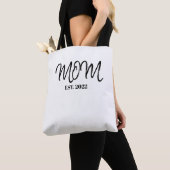 Schwarze Tasche mit Schriftzug 'Established Mom' (Von Nahem)