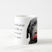 Schwarze Tasse der Labrador-Retrieverschale | für (Mittel)