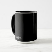 Schwarze Tasse Mein Kaffee (Vorderseite Links)