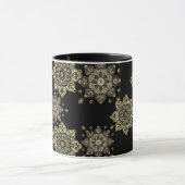 Schwarze Tasse mit Goldmedaillen (Zentrum)