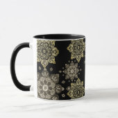 Schwarze Tasse mit Goldmedaillen (Links)