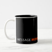 Schwarze Tasse Mitteilungs-Montages (Links)