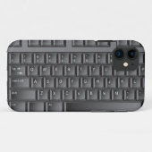 Schwarze Tastatur Case-Mate iPhone Hülle (Rückseite (Horizontal))