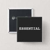 Schwarze Taste, die für wesentlich hält Button (Vorne & Hinten)