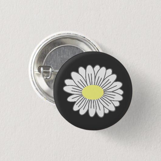 Schwarze Taste für Daisy-Blume Button (Vorne & Hinten)