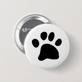 Schwarze Tatze Button (Vorne & Hinten)