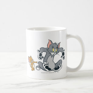 Schwarze Tatzen-Katze Toms und Jerry Kaffeetasse
