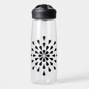 Schwarze Teardrops Trinkflasche