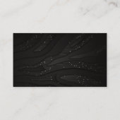 Schwarze Tech Moderne Hintergründe Visitenkarte (Rückseite)