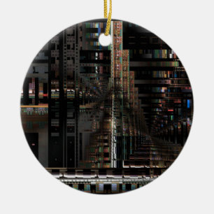 Schwarze Technologie Leiterplatte Elektronik Compu Keramik Ornament