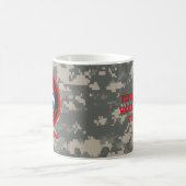 Schwarze Tennessee Volunteer Corps Kaffeetasse (Mittel)