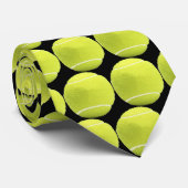 Schwarze Tennis-Ball-Krawatte Krawatte (Gerollt)