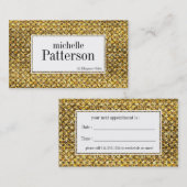 Schwarze Terminkarte (Vorne/Hinten)