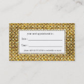 Schwarze Terminkarte (Rückseite)