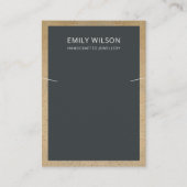 SCHWARZE TERRACOTTA-TEXTURE-GRENZANZEIGE VISITENKARTE (Vorderseite)