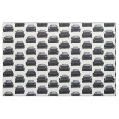 Schwarze Tesla Modell Y Handgezeichnete Skizze Stoff (Fat Quarter (45,7 x 55,9 cm))