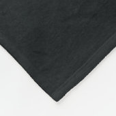 Schwarze Textilien mit weißem Draht Fleecedecke (Ecke)