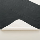 Schwarze Textilien mit weißem Draht Sherpadecke (3/4)