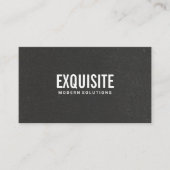 Schwarze Textur Betonwand Visitenkarte (Vorderseite)