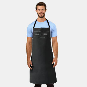 Schwarze Textur Minimalistischer Fetter Moderner S Schürze
