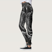 Schwarze texturierte "Ratti_Creative_Arts"-Legging Leggings (Links)