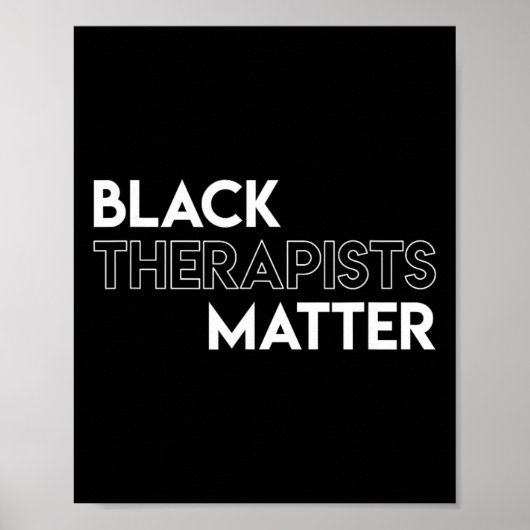 Schwarze Therapeuten Problem Afrikanischer Geschic Poster (Vorne)