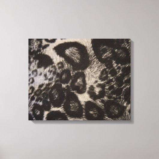 SCHWARZE TIERDRUCKE LEINWANDDRUCK (Vorderseite)