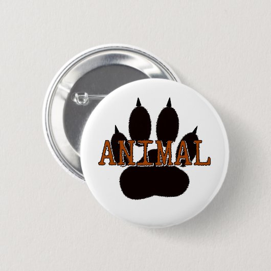 Schwarze Tierpfoten Button (Vorne & Hinten)