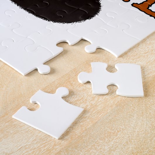 Schwarze Tierpfoten Puzzle (Seite)