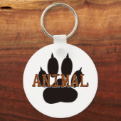 Schwarze Tierpfoten Schlüsselanhänger (Vorderseite)