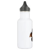 Schwarze Tierpfoten Trinkflasche (Links)