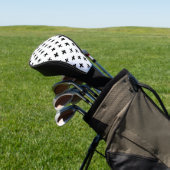 Schwarze Tinte schüren Quermuster Golf Headcover (In SItu)