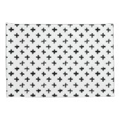 Schwarze Tinte schüren Quermuster Kissenbezug (Rückseite-Rechts)